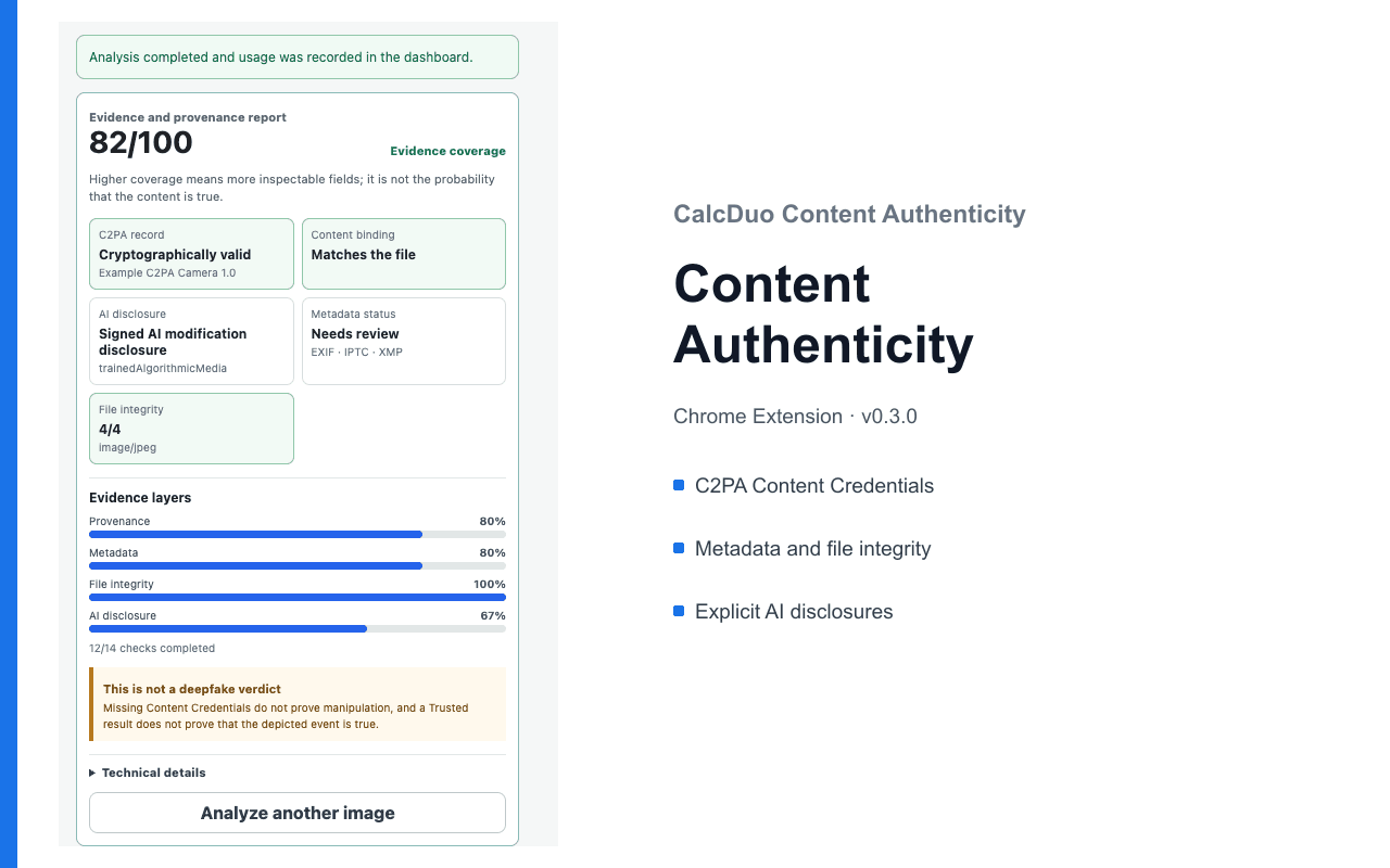 Content Authenticity screenshot